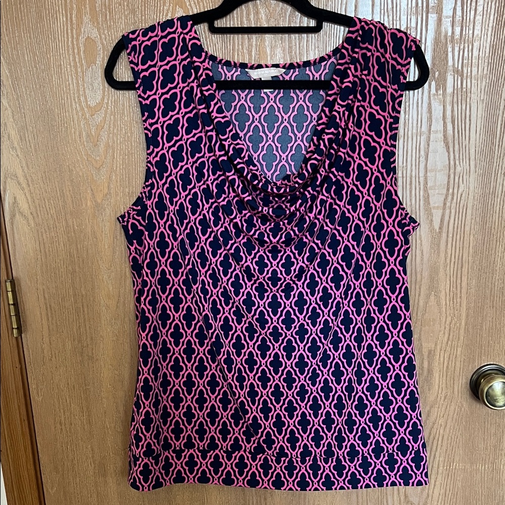 Banana Republic Geometric Patterned Sleeveless To… - image 1